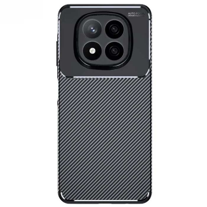 Xiaomi Redmi Note 14 Pro 4g Kılıf Auto Focus Karbon Kapak - Siyah