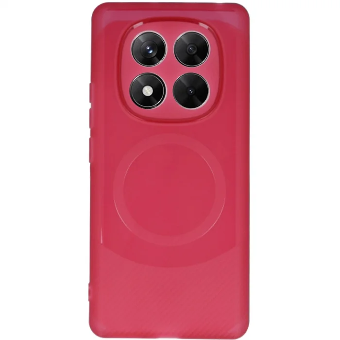 Xiaomi Redmi Note 14 Pro 4g Kılıf Maya Karbon Kapak - Bordo