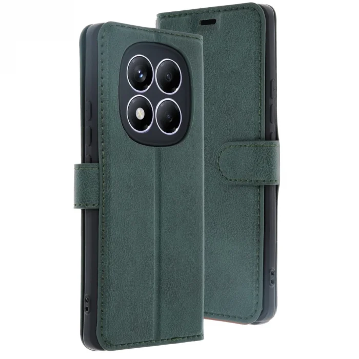 Xiaomi Redmi Note 14 Pro 4g Kılıf Trend S Plus Kapaklı Kılıf - Yeşil