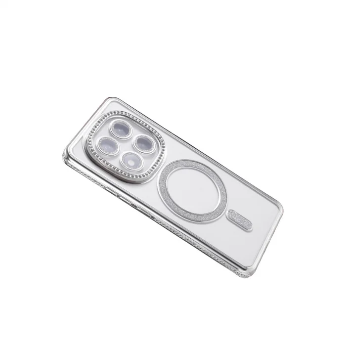 Xiaomi Redmi Note 14 Pro 5g Joke Simli Magneticsafe Kılıf - Gümüş