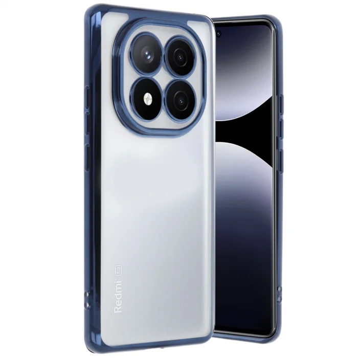 Xiaomi Redmi Note 14 Pro Plus Kılıf Razer Lensli Silikon - Lacivert