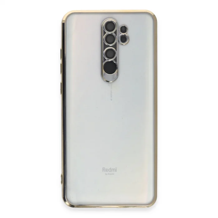 Xiaomi Redmi Note 8 Pro Kılıf Razer Lensli Silikon - Gold