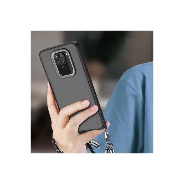 Xiaomi Redmi Note 9 Kılıf Elegant Kapak - Pudra