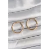 316 Çelik Gold Renk 22mm Kadın Halka Model Kadın Küpe