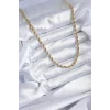 316L Çelik Gold Renk 60 cm Burgu Model Kadın Kolye