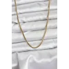 316L Çelik Zincir Gold Renk 60 cm Yılan Zincir Kadın Kolye