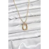 316L Çelik Zincir Gold Renk Model Kadın Kolye