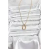 316L Çelik Zincir Gold Renk Model Kadın Kolye