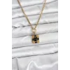 316L Çelik Zincir Gold Renk Vintage Model Kadın Kolye