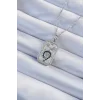 316L Çelik Zincir Gümüş Renk Zirkon Taşlı Minimal Papatya Figürlü Tarot Kolye