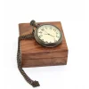 Ahşap Kutulu Pirinç Köstekli Saat 16155