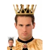 Altın Renk Çocuk Ve Yetişkin Uyumlu Kral Tacı