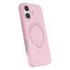 Apple İphone 16 Plus Regal Magsafe Standlı Kapak - Açık Pembe