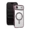 Apple İphone 17 Air Joke Simli Magneticsafe Kılıf - Pembe