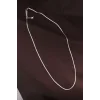Çelik Gümüş Renk 60 cm İnce İtalyan Zincir Kolye