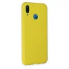 Huawei P20 Lite Kılıf Nano İçi Kadife Silikon - Sarı