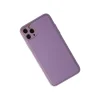İphone 11 Pro Max Kılıf Coco Deri Silikon Kapak - Lila