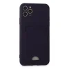 İphone 11 Pro Max Kılıf Kelvin Kartvizitli Silikon - Derin Mor