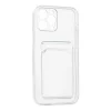 İphone 12 Pro Max Kılıf Kart Şeffaf Silikon - Şeffaf