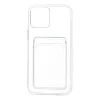 İphone 12 Pro Max Kılıf Kart Şeffaf Silikon - Şeffaf