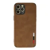 İphone 12 Pro Max Kılıf Loop Deri Silikon - Kahverengi