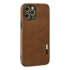 İphone 12 Pro Max Kılıf Loop Deri Silikon - Kahverengi