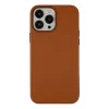 İphone 13 Pro Kılıf Asya Deri Silikon - Kahverengi