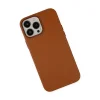 İphone 13 Pro Kılıf Asya Deri Silikon - Kahverengi