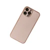 İphone 13 Pro Kılıf Coco Deri Silikon Kapak - Pudra