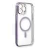 İphone 13 Pro Max Kılıf Magneticsafe Lazer Silikon - Mor