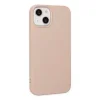 İphone 14 Plus Kılıf Nano İçi Kadife Silikon - Pudra