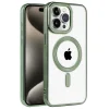 İphone 14 Pro Max Kılıf Kronos Magsafe Kapak - Koyu Yeşil