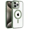 İphone 14 Pro Max Kılıf Kronos Magsafe Kapak - Koyu Yeşil