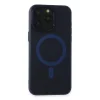 İphone 15 Pro Max Kılıf Lodos Magneticsafe Mat Kapak - Mavi