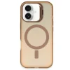 İphone 16 Plus Kılıf Primera Magsafe Standlı Kapak - Gold