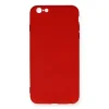 İphone 6 Plus Kılıf Nano İçi Kadife Silikon - Kırmızı