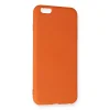 İphone 6 Plus Kılıf Nano İçi Kadife Silikon - Turuncu