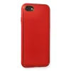 İphone 7 Kılıf Coco Deri Silikon Kapak - Kırmızı