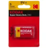 Kodak Super Heavy Duty Çinko Karbon 9 Volt Pil