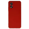 Oppo A38 Kılıf First Silikon - Kırmızı