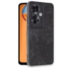 Oppo Reno 11f Kılıf Aras Deri Kapak - Siyah