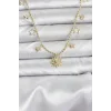 Pirinç Gold Renk Güneş Model Kadın Kolye