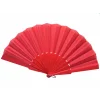 Plastik Kumaş Yelpaze 12li Kırmızı
