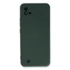 Realme C11 2021 Kılıf Nano İçi Kadife Silikon - Koyu Yeşil