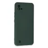Realme C11 2021 Kılıf Nano İçi Kadife Silikon - Koyu Yeşil