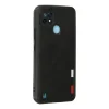 Realme C21 Kılıf Loop Deri Silikon - Siyah