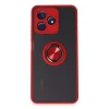 Realme C53 Kılıf Montreal Yüzüklü Silikon Kapak - Kırmızı
