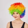 Rengarenk Kıvırcık Afro Bonus Peruk