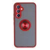 Samsung Galaxy A34 5g Kılıf Montreal Yüzüklü Silikon Kapak - Kırmızı