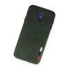 Samsung Galaxy J7 Pro / J730 Kılıf Loop Deri Silikon - Yeşil